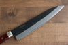 Seisuke Kuronashi Super Bleu Nashiji Kurouchi Gyuto  210mm Bois de pakka rouge Manipuler - japanny-FR