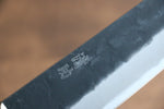 Seisuke Kuronashi Super Bleu Nashiji Kurouchi Gyuto  210mm Bois de pakka rouge Manipuler - japanny-FR