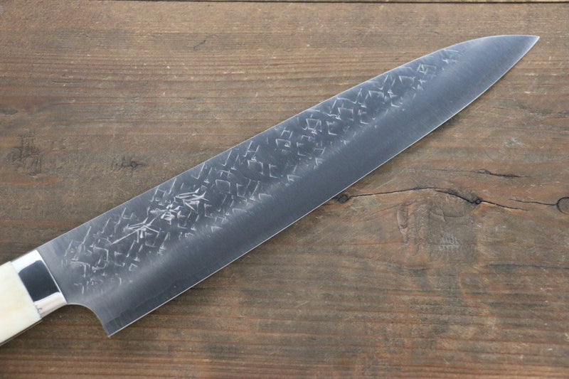 Takeshi Saji SRS13 Martelé Gyuto  240mm Os de vache Manipuler - japanny-FR