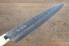 Takeshi Saji SRS13 Martelé Gyuto  240mm Os de vache Manipuler - japanny-FR