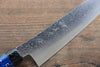 Yu Kurosaki R2/SG2 Damas Petit Santoku  155mm Laqué bleu Manipuler - japanny-FR