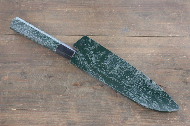 Sakai Takayuki VG10 33-Couches Damas Martelé Santoku  170mm Laqué vert Manipuler - japanny-FR