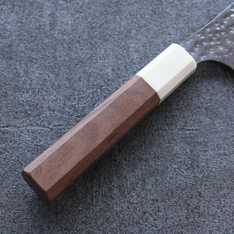 Yu Kurosaki Senko Ei R2/SG2 Martelé Santoku  165mm Noix Manipuler - japanny-FR