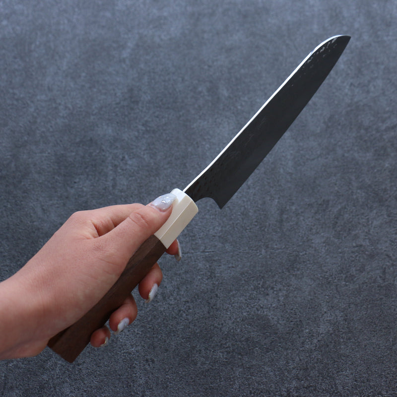 Yu Kurosaki Senko Ei R2/SG2 Martelé Santoku  165mm Noix Manipuler - japanny-FR