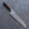 Yoshimi Kato VG10 Damas Migaki Polish Terminé Gyuto  210mm Bois de pakka rouge Manipuler - japanny-FR