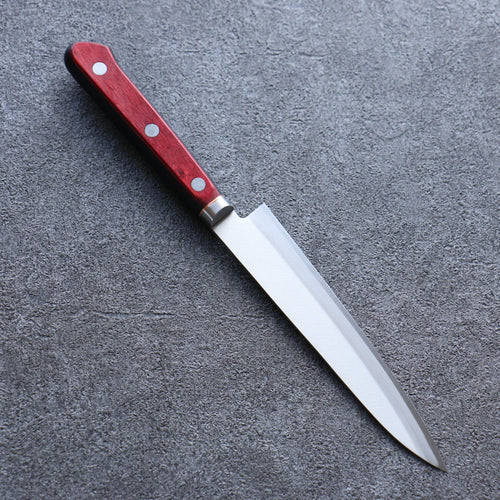 Seisuke Super Bleu Migaki Terminé Petite-utilité  145mm Bois de pakka rouge et noir Manipuler - japanny-FR