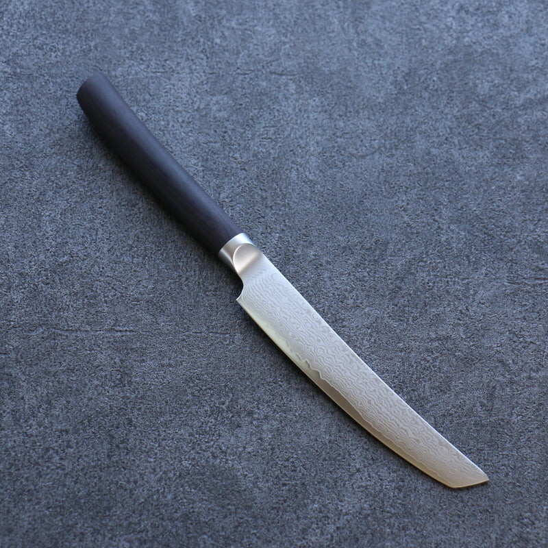 Shizu VG10 Damas couteau à steak  130mm Bois de pakka noir Manipuler - japanny-FR