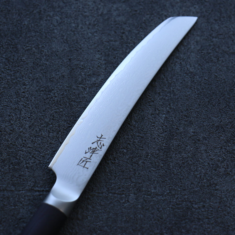 Shizu VG10 Damas couteau à steak  130mm Bois de pakka noir Manipuler - japanny-FR