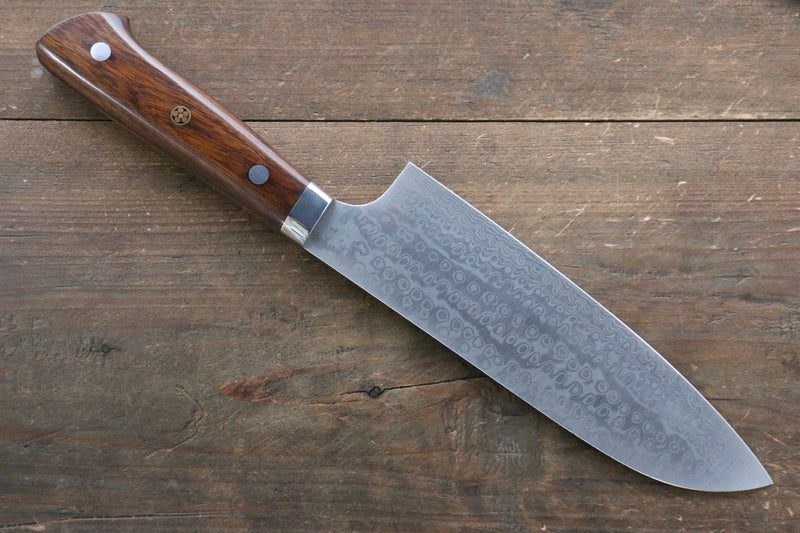 Nao Yamamoto Coreless Damas Santoku  170mm Ironwood Manipuler - japanny-FR