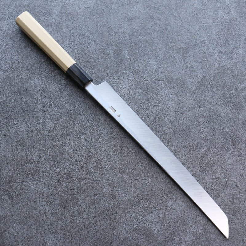 Kikuzuki Acier Blanc No.2 Nashiji Sakimaru Takohiki  270mm Magnolia Manipuler - japanny-FR