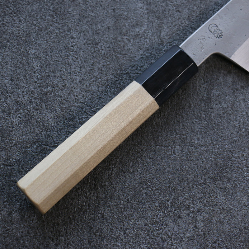 Kikuzuki Acier Blanc No.2 Nashiji Gyuto  210mm Magnolia Manipuler - japanny-FR