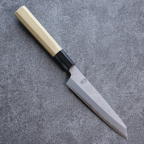 Kikuzuki Acier Blanc No.2 Nashiji Kiritsuke Petty,Utilité  135mm Magnolia Manipuler - japanny-FR