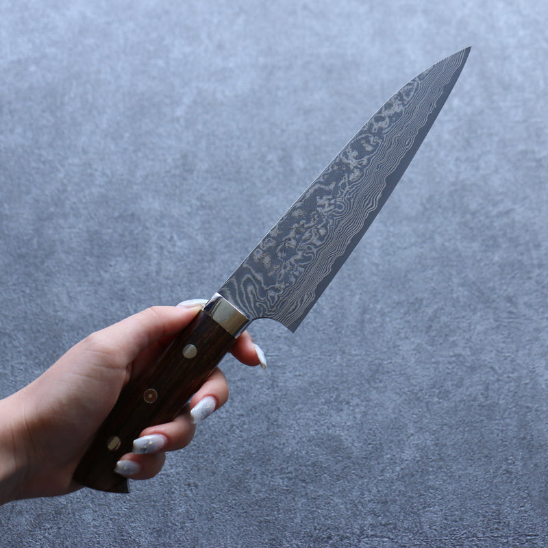 Takeshi Saji R2/SG2 Damas noir Gyuto  180mm Ironwood Manipuler - japanny-FR