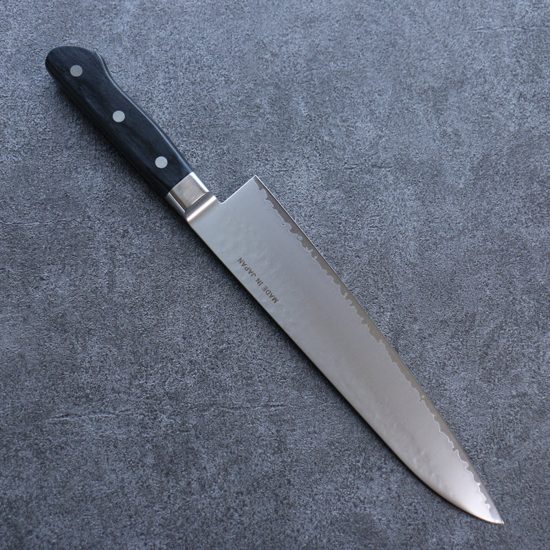 Seisuke VG5 Martelé Kasumitogi Gyuto  240mm Bois de pakka noir Manipuler - japanny-FR