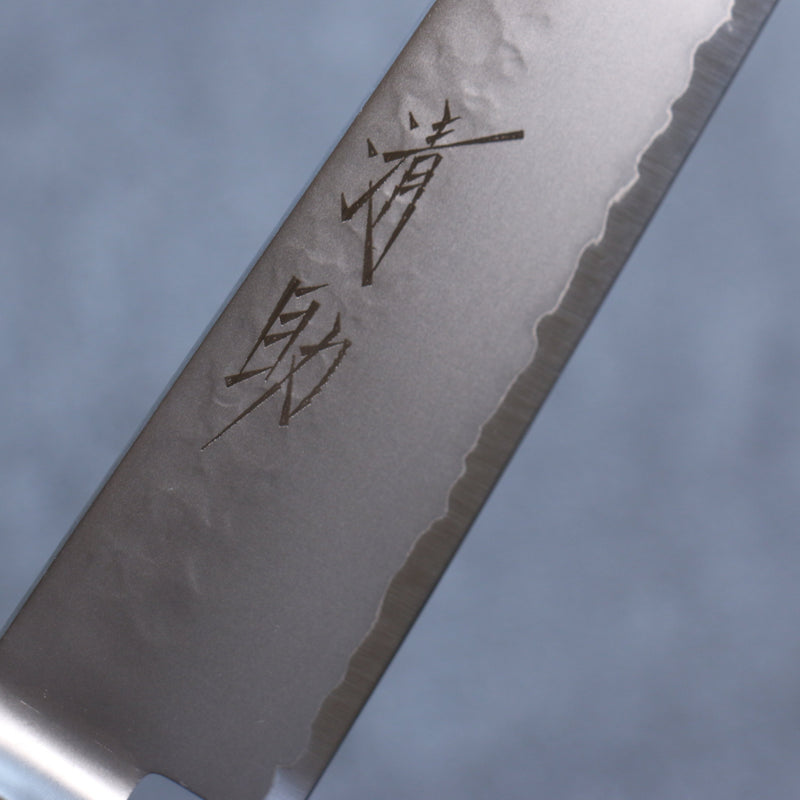 Seisuke VG5 Martelé Kasumitogi Sujihiki  240mm Bois de pakka noir Manipuler - japanny-FR