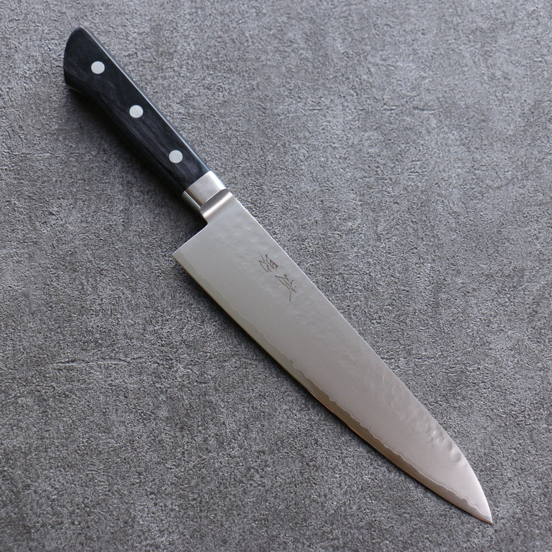 Seisuke VG5 Martelé Kasumitogi Gyuto  210mm Bois de pakka noir Manipuler - japanny-FR