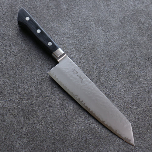 Seisuke VG5 Martelé Kasumitogi Kiritsuke Santoku  190mm Bois de pakka noir Manipuler - japanny-FR