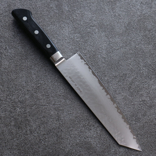 Seisuke VG5 Martelé Kasumitogi Kiritsuke Santoku  190mm Bois de pakka noir Manipuler - japanny-FR