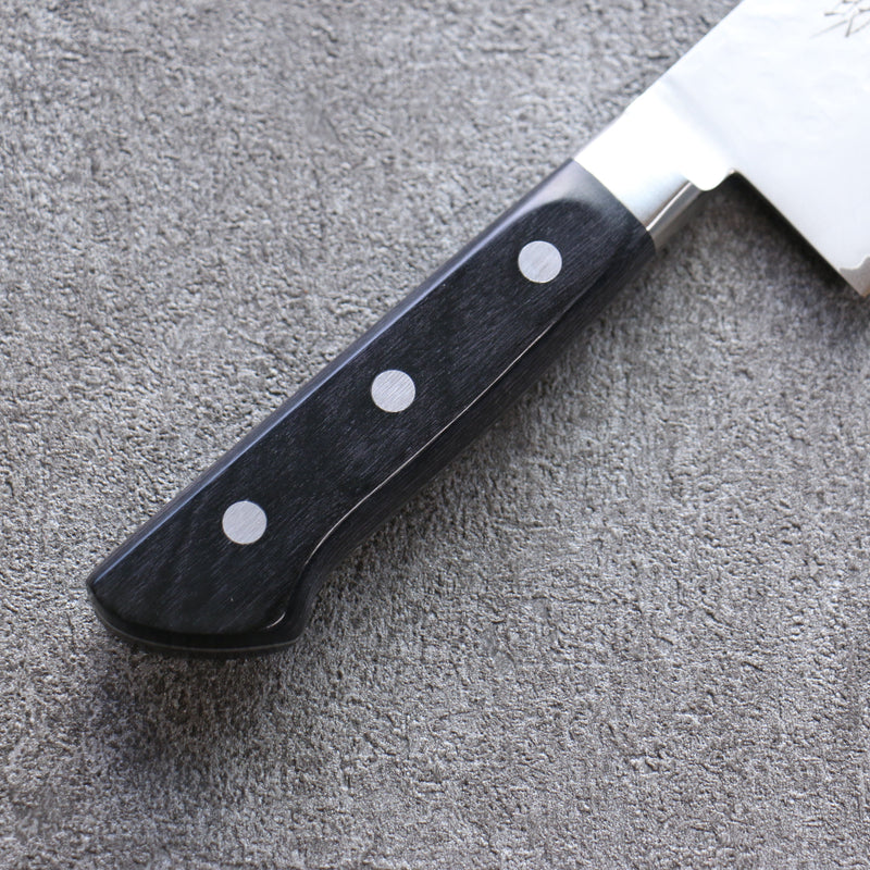 Seisuke VG5 Martelé Kasumitogi Santoku  175mm Bois de pakka noir Manipuler - japanny-FR