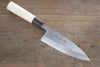 Sakai Takayuki Kasumitogi White Steel Temari engraving Deba  165mm - japanny-FR