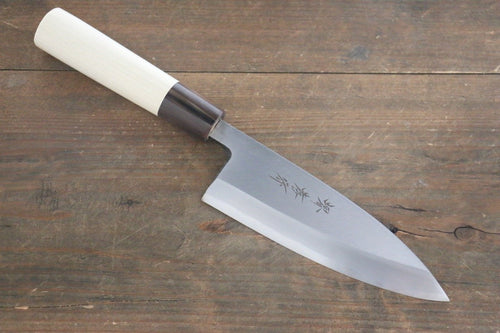 Sakai Takayuki Kasumitogi Acier Blanc Deba Couteau Japonais Manipuler - japanny-FR