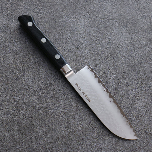 Seisuke VG5 Martelé Kasumitogi Santoku  120mm Bois de pakka noir Manipuler - japanny-FR