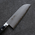 Seisuke VG5 Martelé Kasumitogi Santoku  120mm Bois de pakka noir Manipuler - japanny-FR