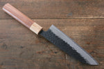 Seisuke Kokubyaku Super Bleu Martelé Santoku  165mm Morado Manipuler - japanny-FR