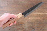 Seisuke Kokubyaku Super Bleu Martelé Santoku  165mm Morado Manipuler - japanny-FR