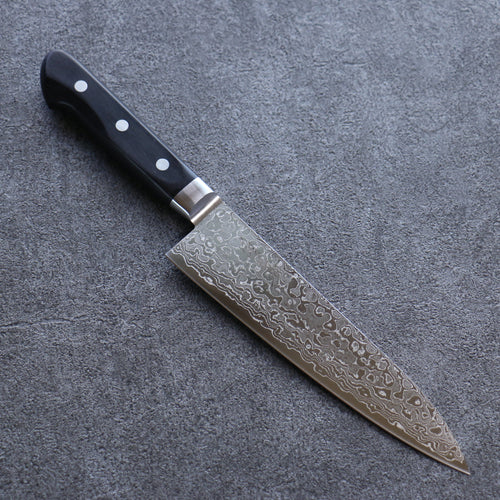 Seisuke AUS10 45 Couche de Damas Gyuto  180mm Bois de pakka noir Manipuler - japanny-FR