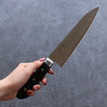 Seisuke AUS10 45 Couche de Damas Gyuto  180mm Bois de pakka noir Manipuler - japanny-FR