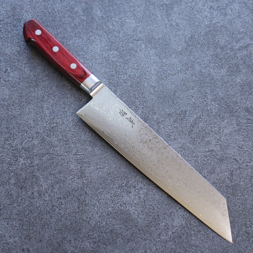 Seisuke VG10 33couche Finition miroir Damas Kirituke Gyuto  210mm Bois de pakka rouge Manipuler - japanny-FR