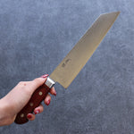 Seisuke VG10 33couche Finition miroir Damas Kirituke Gyuto  210mm Bois de pakka rouge Manipuler - japanny-FR