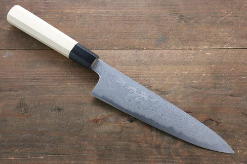 Sakai Kikumori Acier Bleu No.1 Damas Gyuto  210mm Magnolia Manipuler - japanny-FR