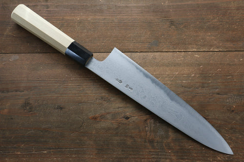 Sakai Kikumori Acier Bleu No.1 Damas Gyuto  240mm Magnolia Manipuler - japanny-FR