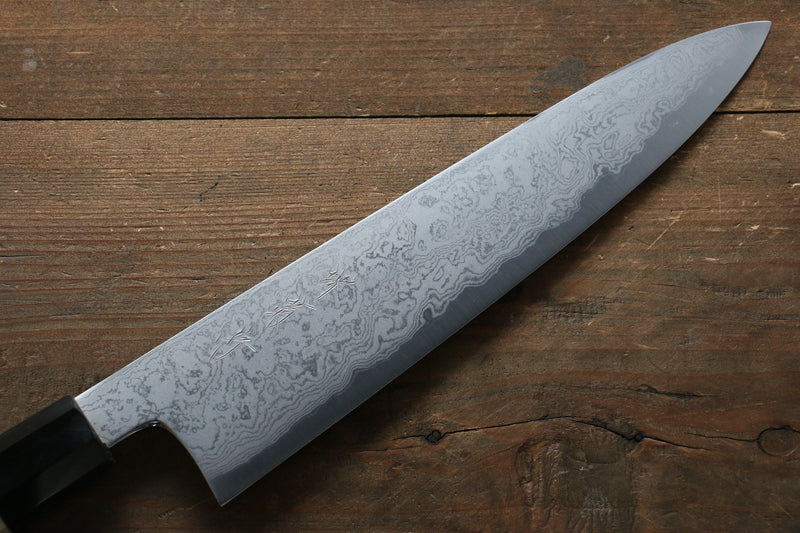 Sakai Kikumori Acier Bleu No.1 Damas Gyuto  240mm Magnolia Manipuler - japanny-FR