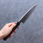 Seisuke Acier Blanc Kasumitogi Nakiri  180mm Bois de rose Manipuler - japanny-FR