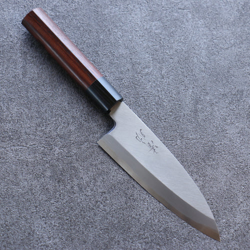 Seisuke Acier Blanc Kasumitogi Funayuki  150mm Bois de rose Manipuler - japanny-FR