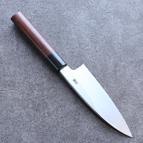 Seisuke Acier Blanc Kasumitogi Funayuki  150mm Bois de rose Manipuler - japanny-FR