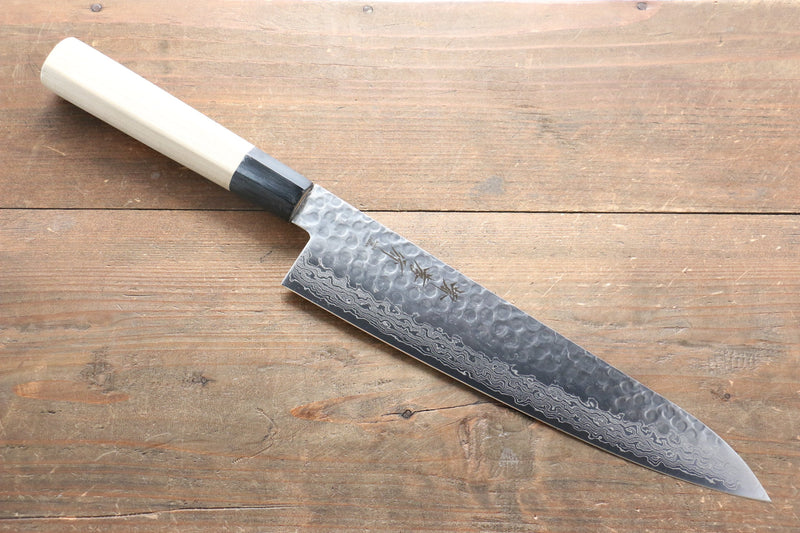 Sakai Takayuki AUS10 45 Couche de Damas Gyuto  240mm Magnolia Manipuler - japanny-FR