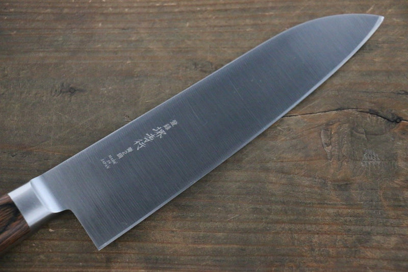 Sakai Takayuki Acier Bleu No.2 Honyaki Santoku  180mm - japanny-FR