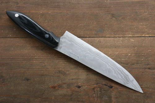 Kazuo Nomura Acier Blanc No.2 Damas Gyuto  180mm Micarta Manipuler - japanny-FR