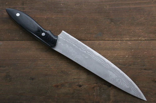 Kazuo Nomura Acier Blanc No.2 Damas Gyuto  210mm Micarta Manipuler - japanny-FR