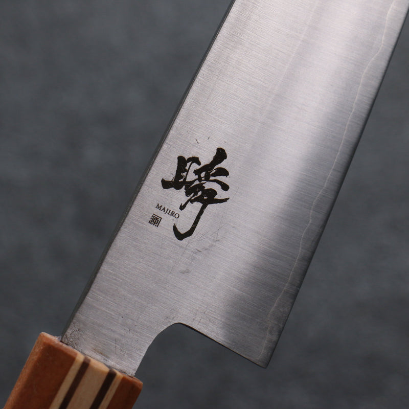 Shigeki Tanaka Majiro Acier argenté NO.3 Santoku  165mm Érable, Cerise, Noix Manipuler - japanny-FR