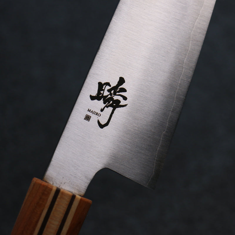 Shigeki Tanaka Majiro Acier argenté NO.3 Gyuto  190mm Érable, Cerise, Noix Manipuler - japanny-FR