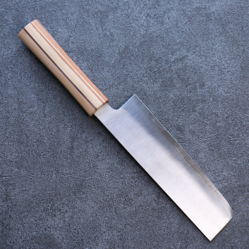 Shigeki Tanaka Majiro Acier argenté NO.3 Nakiri  165mm Érable, Cerise, Noix Manipuler - japanny-FR