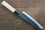 Kanetsune Acier Bleu No.2 Kurouchi Santoku  165mm Magnolia Manipuler - japanny-FR