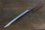 Yoshimi Kato Super Bleu Kurouchi Sujihiki  270mm Le Honduras noir Manipuler - japanny-FR