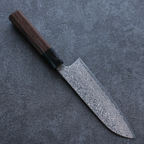 Yoshimi Kato VG10 Damas Santoku  170mm Wenge Manipuler - japanny-FR