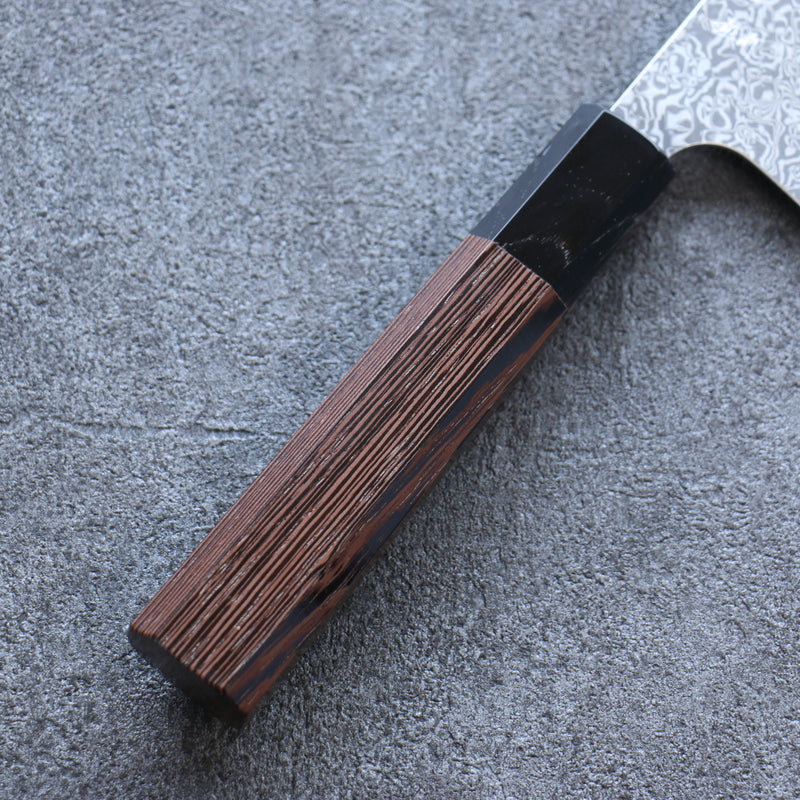Yoshimi Kato VG10 Damas Santoku  170mm Wenge Manipuler - japanny-FR